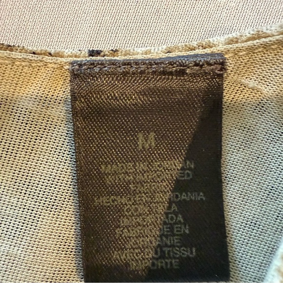 Liz Claiborne Blouse Snake Print Shirt Top Women's Size M - Picture 10 of 11